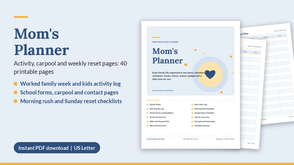 Cover of Mom's Planner
