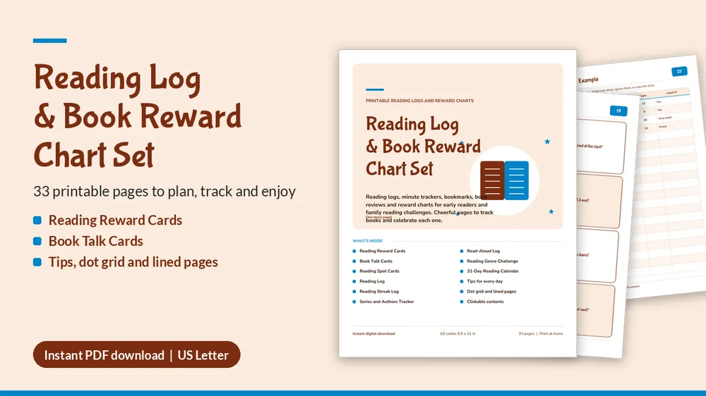 Cover of Reading Log & Book Reward Chart Set
