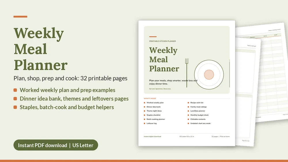 Cover of Weekly Meal Planner