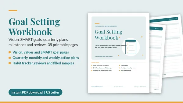 Cover of Goal Setting Workbook